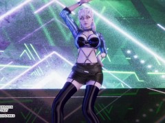 [MMD] CL - Tie A Cherry Evelynn Sexy Kpop Dance League of Legends KDA