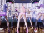Preview 5 of [MMD] Badkiz - Come Closer Sexy Kpop Dance Ahri Akali Seraphine Kaisa Evelynn League Of Legends KDA