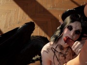 Preview 5 of SUCCUBUS BLOWJOB (she sucks the cum out of her futa cock)