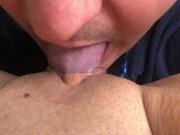 Preview 6 of I made a video of him Licking my Pussy - (Cunnilingus Orgasm Close up)