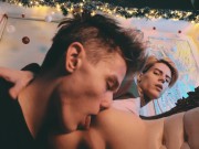 Preview 4 of Sweet couple of guys had hot sex on the eve of Christmas