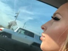 CANNABIS SMOKER GIRL SMOKE TRICKS SMOKING BIG JOINT DRIVING ACROSS BAY BRIDGE SFW | ASHLYN GODDESS