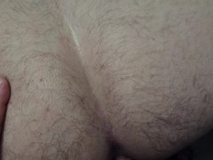 BBW Pegging fat ass hairy hubby