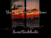 Preview 1 of A Family Reunion - Your Step Brother Comes Home - M4F erotic Audio for Women - Sweetkinkaudio