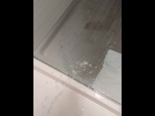 Hotel shower piss and moan