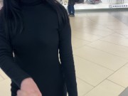 Preview 1 of Excited babe sucked me all the cum in the Mall