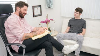 Horny Twink Patient Dakota Lovell Admits His Wet Dreams To Hunk Doctor Chris Damned - Therapy Dick