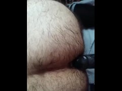 Hairy submissive ass fucked and smacked