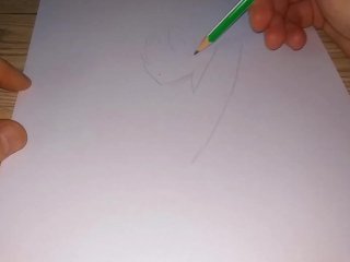 Japanese girl in underwear raised her hands up