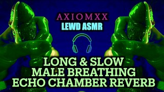 (LEWD ASMR) 10 minuten lange en langzame echo reverb mannelijke ademhaling - Erotische trippy JOI