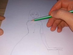 Naked girl with a beautiful figure