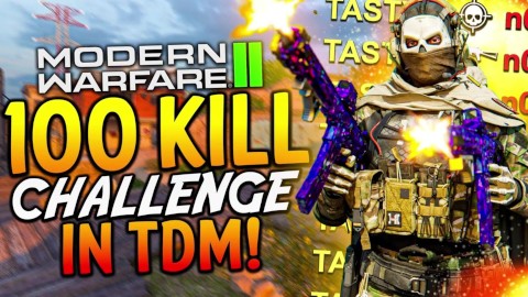 Modern Warfare 2: 1 MAN GETS ALL 100 ELIMINATIONS IN TEAM DEATHMATCH! (MW2 One Man Army Challenge)