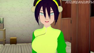 アバターからのクソToph Beifong:中出しまでの最後のエアベンダー-アニメ変態3D無修正