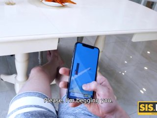 SISPORN. Stepbrother wants sex with cute coed for help and she agrees screenshot number 1