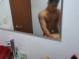 My Stepmother Takes a Shower, It MakesMe Horny to See Her Naked Body. We Fuck_in the_Bathroom (pov)
