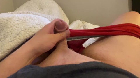 JERKING HARD PENIS UNTIL I CUM - CHUBBY COLLEGE GUY