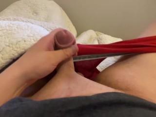 JERKING HARD PENIS UNTIL I CUM - CHUBBY COLLEGE GUY
