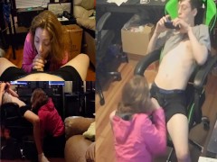 Heather Kane Milks College Cock at 3 Different Angles !