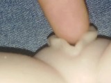 Daddy fingers his girl good in the ass then makes you fuck until he cums sex doll