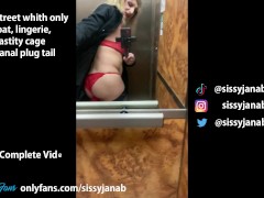 Crossdresser chastity public exhib