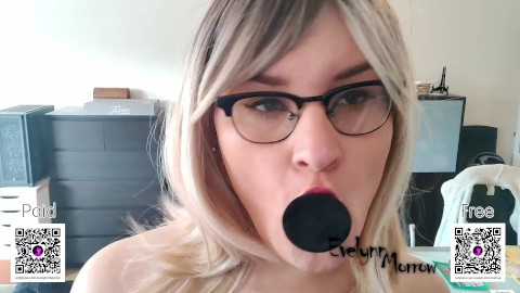 Blonde Trans Girl in Lace loves the taste of ass on her Buttplug (FREE PREVIEW)