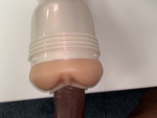 AMAZING Solo Male Fleshlight Fun - Hard to Resist Fast Wet Pussy Fucking with Edging, Moaning, Cum