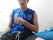 Preview 1 of YOUNG COLOMBIAN MASTURBATING UNTIL HE CUM PRT 1