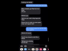 I talk to my son's friend on the phone (nuds) and then he comes to my house to deepthroat him