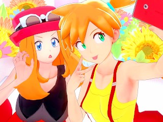 Muchas Chicas Entrenadoras De Pokemon Sexy Se Han Seducido Por Tus Enormes Pokeballs - Anime Hentai 3d Compilation