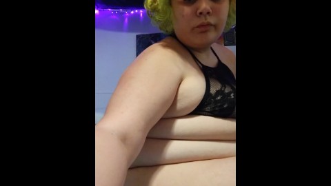 Plus Size Alternative Teen Fucks Her Ass Fast And Cums