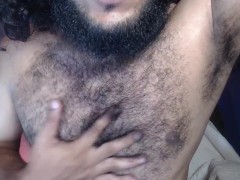 hairy boy moaning