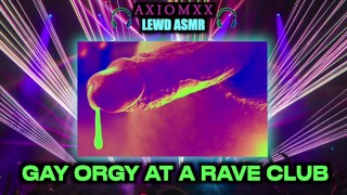 LEWD ASMR AMBIENCE Moaning During Orgasms While Cumming Joy With Techno While Gay Rough Fucking At A Rave Club