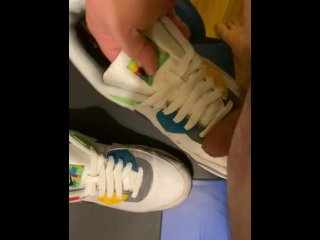 Giving love to my AirMax 90 Peace and Love