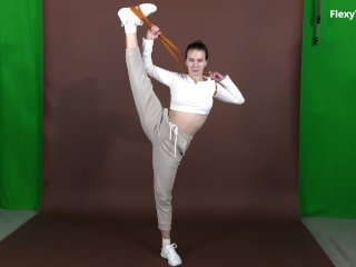 The way Alena makes your dick hard by spreading her legs