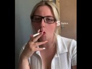 Preview 1 of SMOKING FETISH MILF SMOKING ONLYFANS