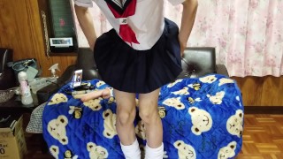 Garota erótica que adora uniformes JK (2/2) Makami Yamachi