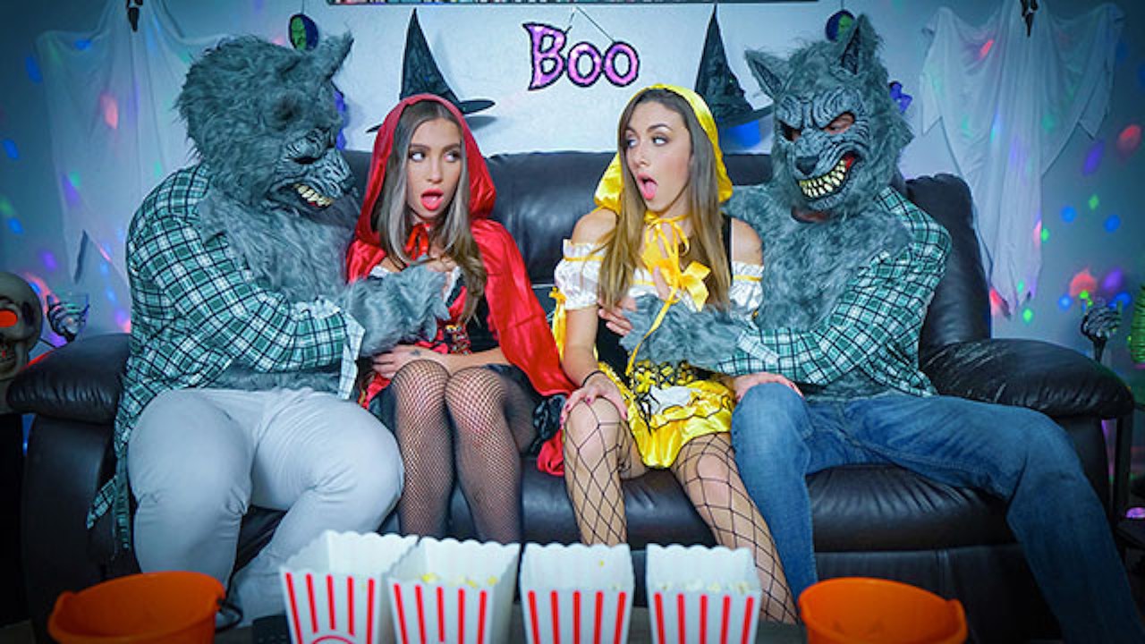 Step Daughters in Costumes Dani Blu & Bailey Base Bang their Step Dads on  Halloween - DaughterSwap - Pornhub.com