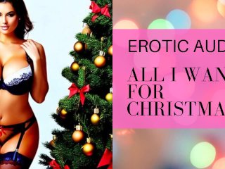 solo female, erotic audio, masturbate, christmas