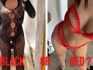 lingerie try on, solo female, sexy lingerie, amateur milf