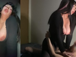 Personal Shooting a Married Woman with Big Tits is a Perverted SEX with her own Hip Swing Sexual Des