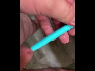 vertical video, fetish, solo male, cock sounding