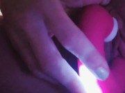 Preview 1 of Hard pulsing orgasm with my new toy. Super close up