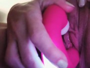 Preview 4 of Hard pulsing orgasm with my new toy. Super close up