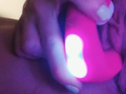 Preview 5 of Hard pulsing orgasm with my new toy. Super close up