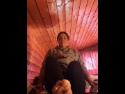 Preview 3 of BBW - bffs husband with foot job, blowjob and ruined orgasm