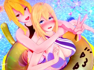 OTOME GAME SEKAI ANIME HENTAI 3D COMPILATION (Olivia, Angelica and Queen Mylene)