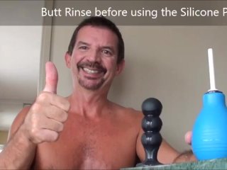 Butt Rinse before using my Silicone Pop 4.4