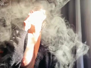 smoke, fetish, smokey mouths, brunette