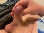 Preview 4 of Horny College Guy Masturbating Tiny Dick While Watching Porn