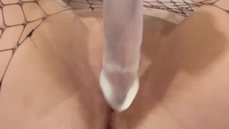 8英寸大假阳具让我喷
